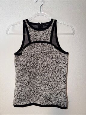 Robert Rodriguez Black and White Speckled Top Heavy Knit